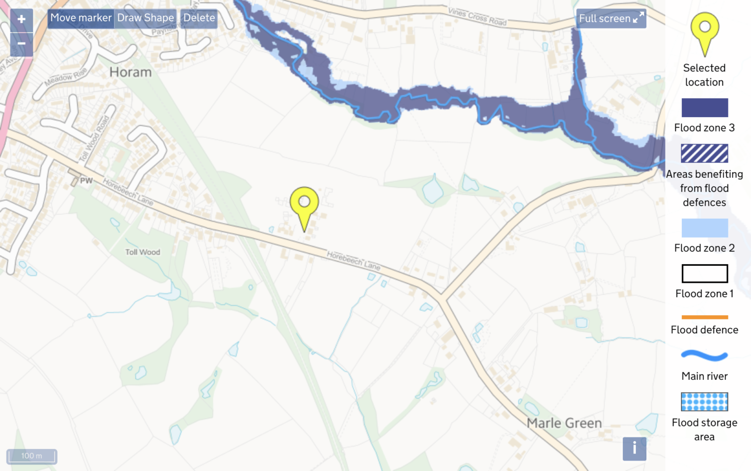 Rosemead Farm Flood Map For Planning